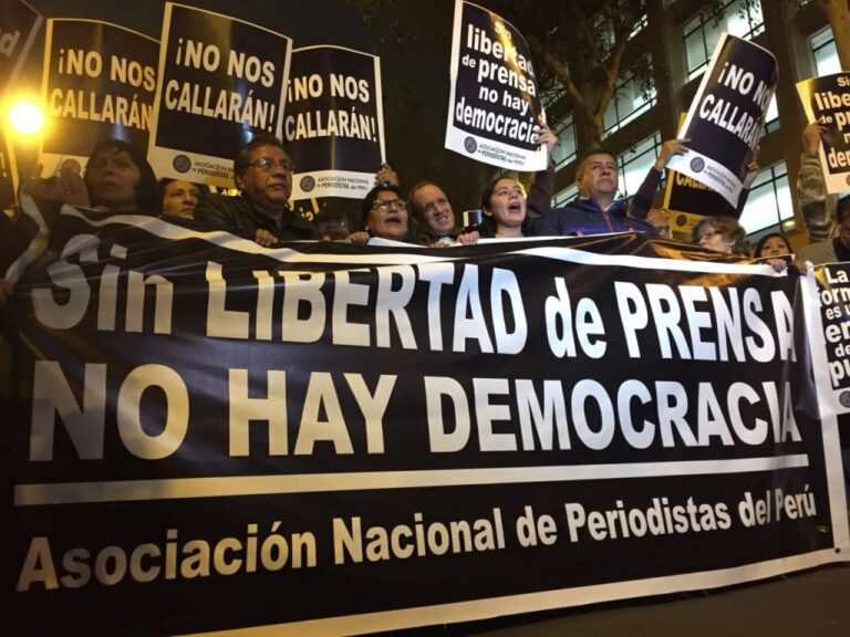 La SIP reitera preocupación por el grave deterioro de la libertad de prensa en Perú
