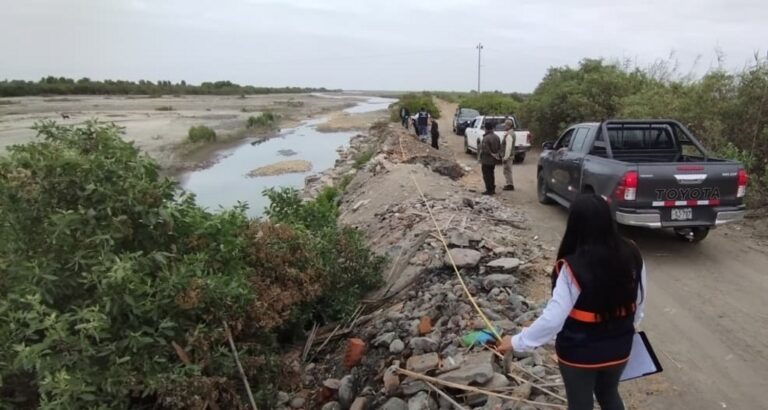 Autoridad del agua evalúa zonas de riesgo en el río Tambo