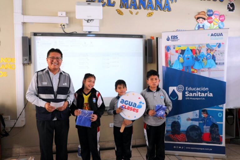 Alumnos del Rafael Díaz asistieron a talleres ‘Agua Clases’ de EPS Moquegua