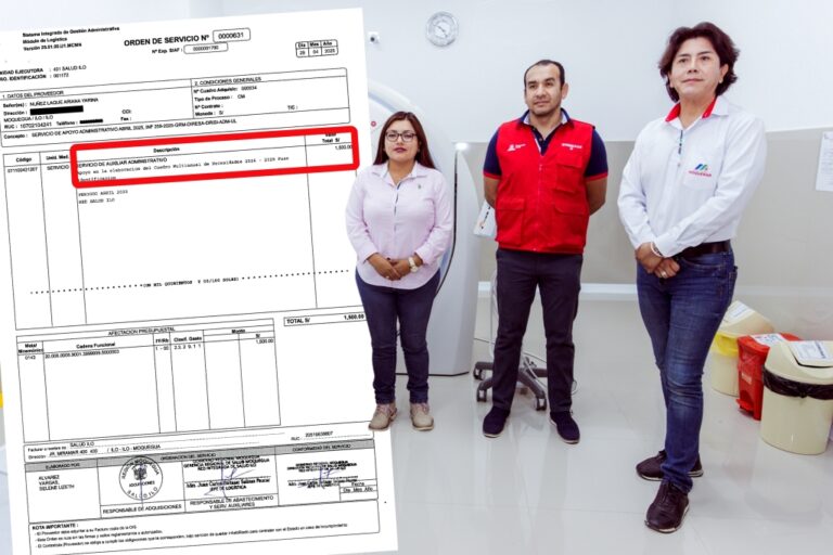 Caso auxiliar fantasma: Red Salud Ilo pagó S/ 1,500 por un ‘servicio’ que duró solo horas