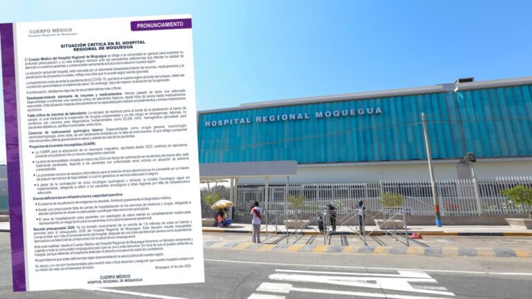 Hospital al borde del colapso: médicos denuncian abandono total en Moquegua