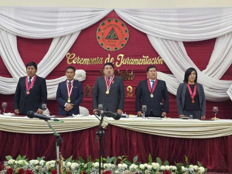 Juramentó nuevo decano del Colegio de Ingenieros de Moquegua