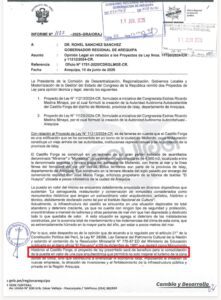 Informe legal del GRA avala creación de la autoridad autónoma del Castillo Forga 1 Opinion legal GRA PL autoridad autonoma Castillo Forga opinion 11062025 1 La Prensa Regional