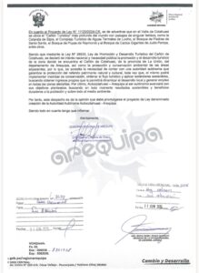 Informe legal del GRA avala creación de la autoridad autónoma del Castillo Forga 2 Opinion legal GRA PL autoridad autonoma Castillo Forga opinion 11062025 2 La Prensa Regional