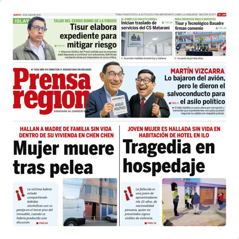 La Prensa Regional – Martes 01 de julio de 2025