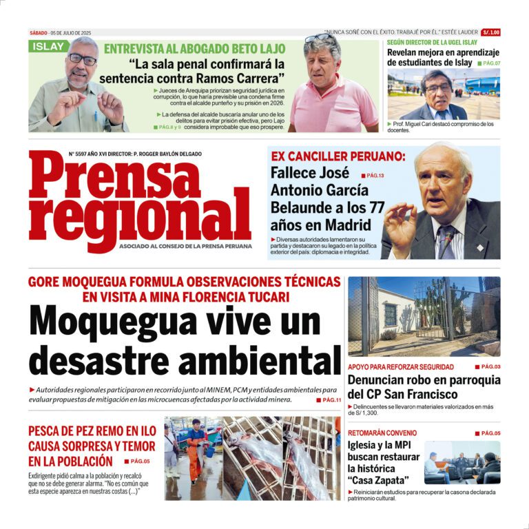 La Prensa Regional – Sábado 05 de julio de 2025