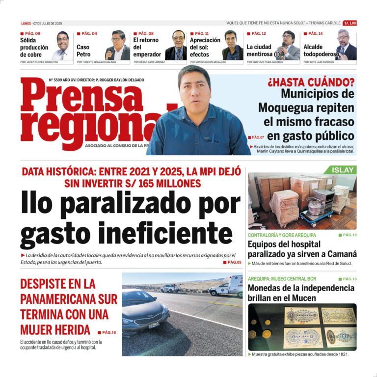 La Prensa Regional – Lunes 07 de julio de 2025