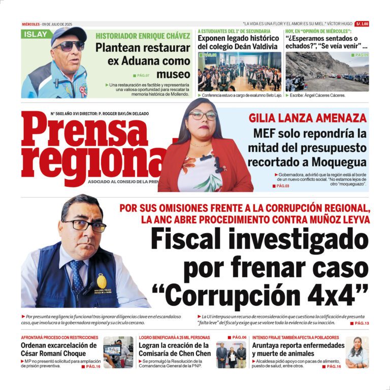 La Prensa Regional – Miércoles 09 de julio de 2025