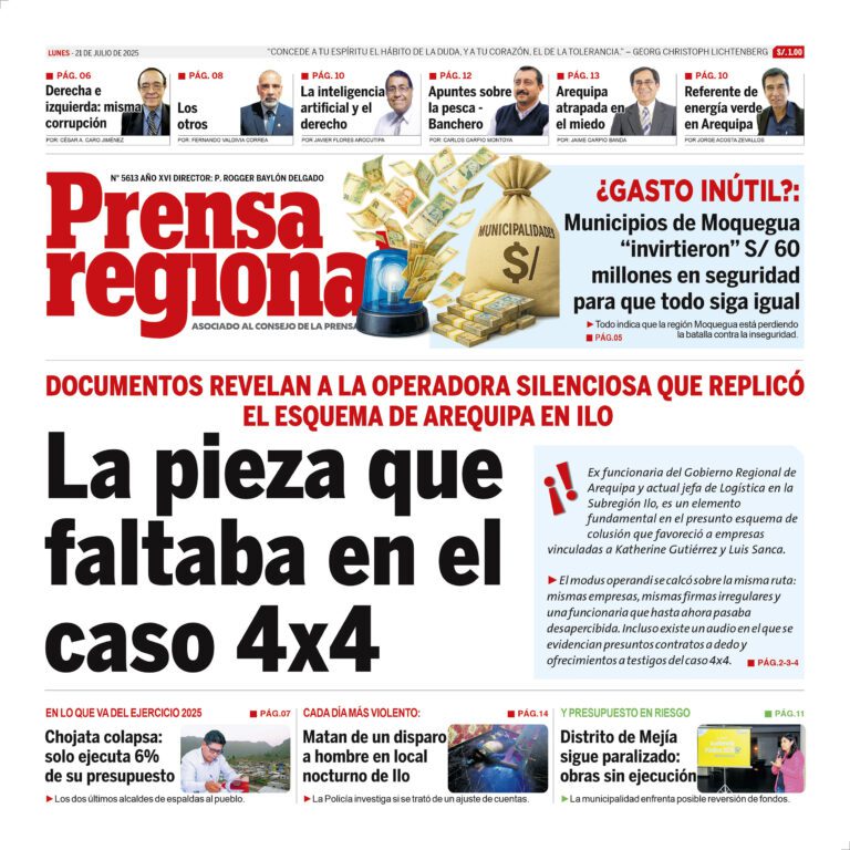 La Prensa Regional – Lunes 21 de julio de 2025