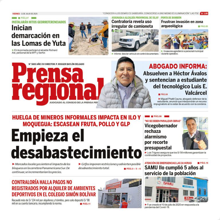 La Prensa Regional – Viernes 11 de julio de 2025
