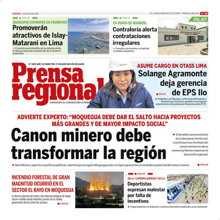 La Prensa Regional – Domingo 13 de julio de 2025