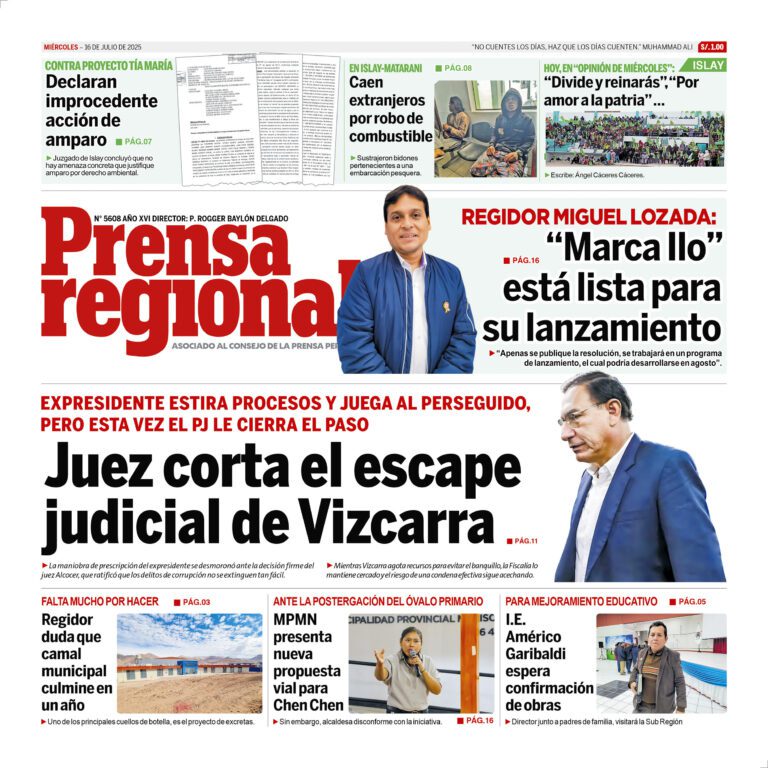 La Prensa Regional – Miércoles 16 de julio de 2025