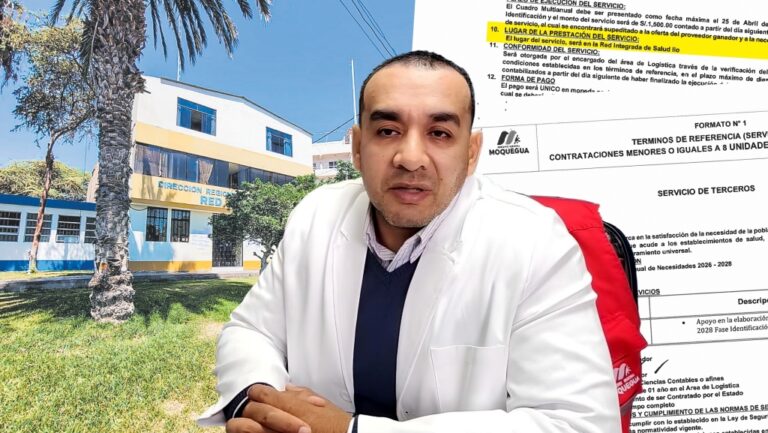 Carta notarial del director de la Red de Salud Ilo termina evidenciando el uso de “auxiliar fantasma”
