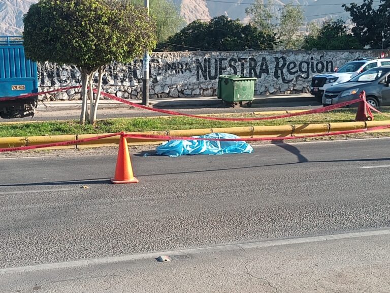 Varón murió atropellado en Samegua