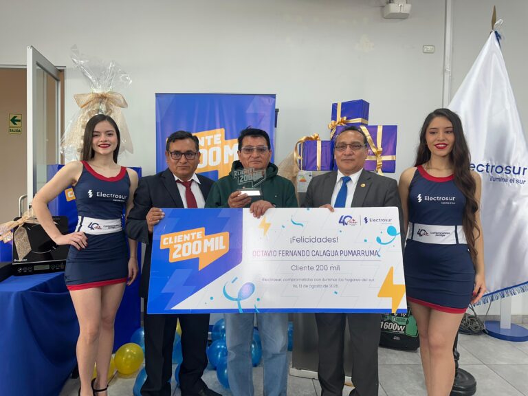 Electrosur llega a 200 mil usuarios en las regiones de Tacna y Moquegua