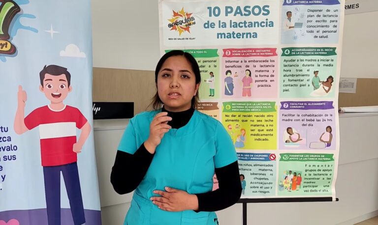 Hospital de Mollendo promueve la semana de la lactancia materna 