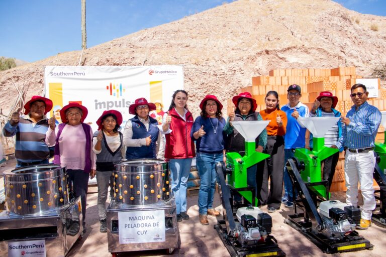 Southern Perú impulsa la cadena productiva de cuyes en el sector de Alegoma con la entrega de capital semilla