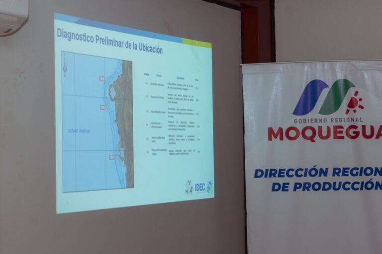Exponen sobre proyecto del nuevo Desembarcadero Pesquero Artesanal de Ilo