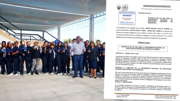 Impulsan creación de universidad pedagógica pública en Moquegua