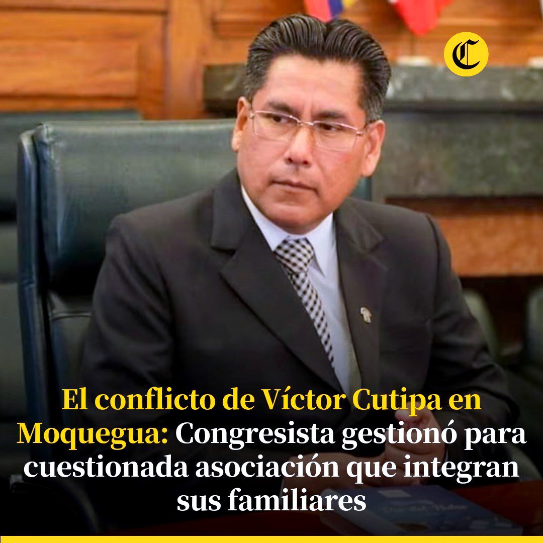Trinquetes políticos: Nos vemos en Torata 1 Informe El Comercio Victor Cutipa Ccama 23082025 La Prensa Regional