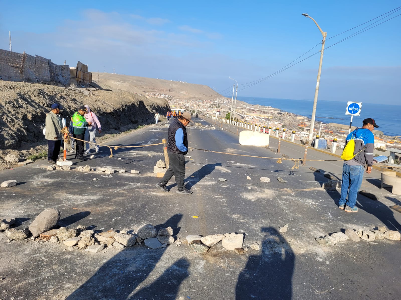 Manifestantes en ILO Bloqueo zona Boca del Sapo Pampa Inalambrica 14082025 18 La Prensa Regional