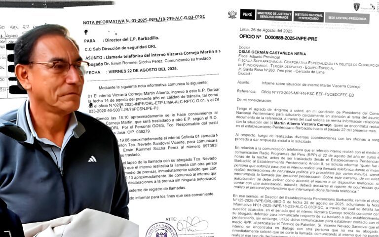 INPE revela que Martín Vizcarra intentó burlar controles en Barbadillo para comunicarse con RPP