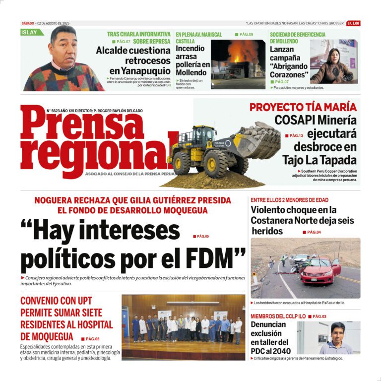 La Prensa Regional – Sábado 02 de Agosto de 2025