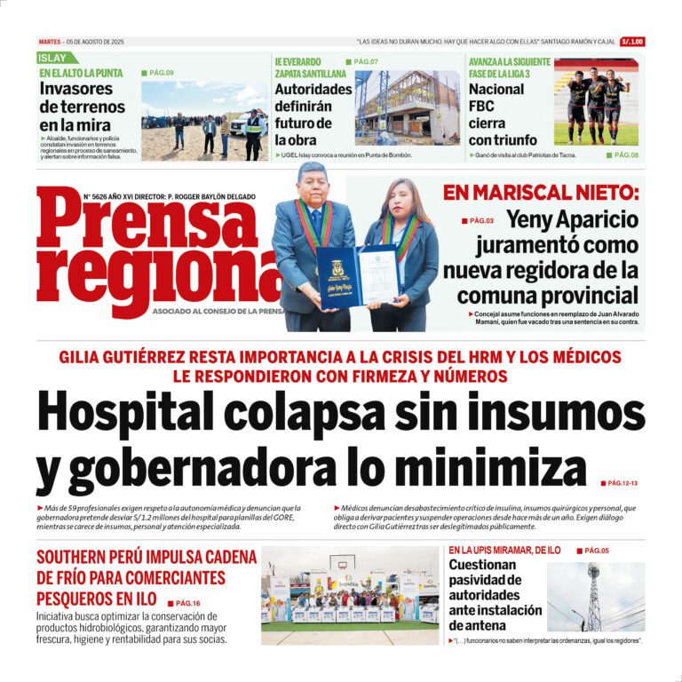 La Prensa Regional – Martes 05 de Agosto de 2025