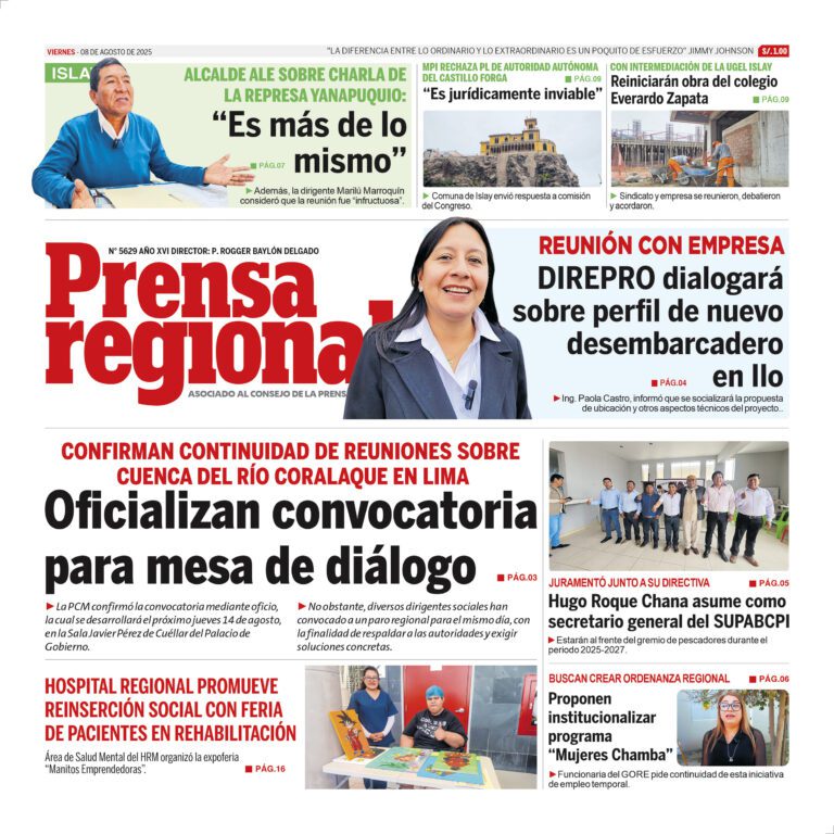 La Prensa Regional – Viernes 08 de Agosto de 2025