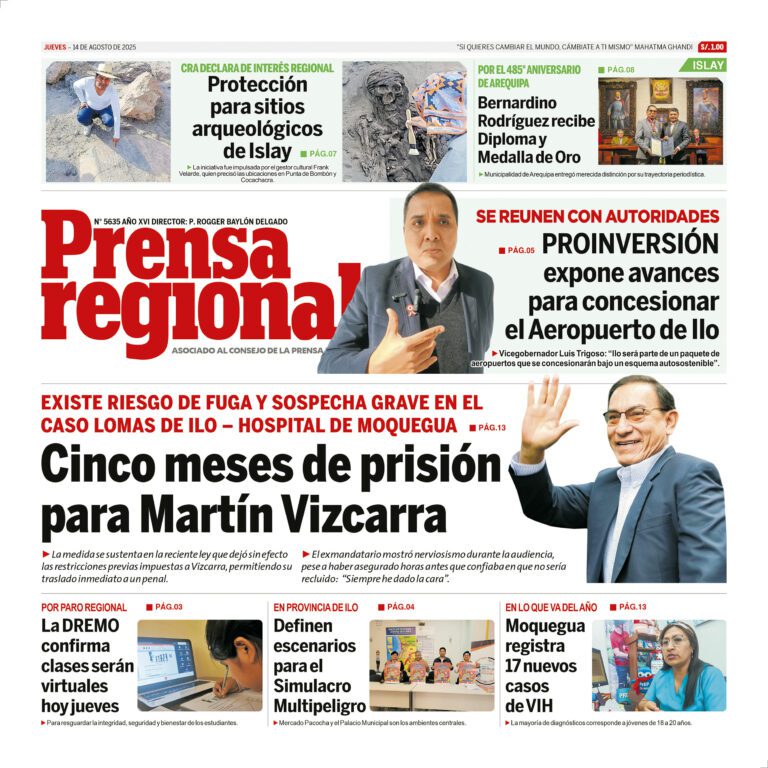 La Prensa Regional – Jueves 14 de Agosto de 2025