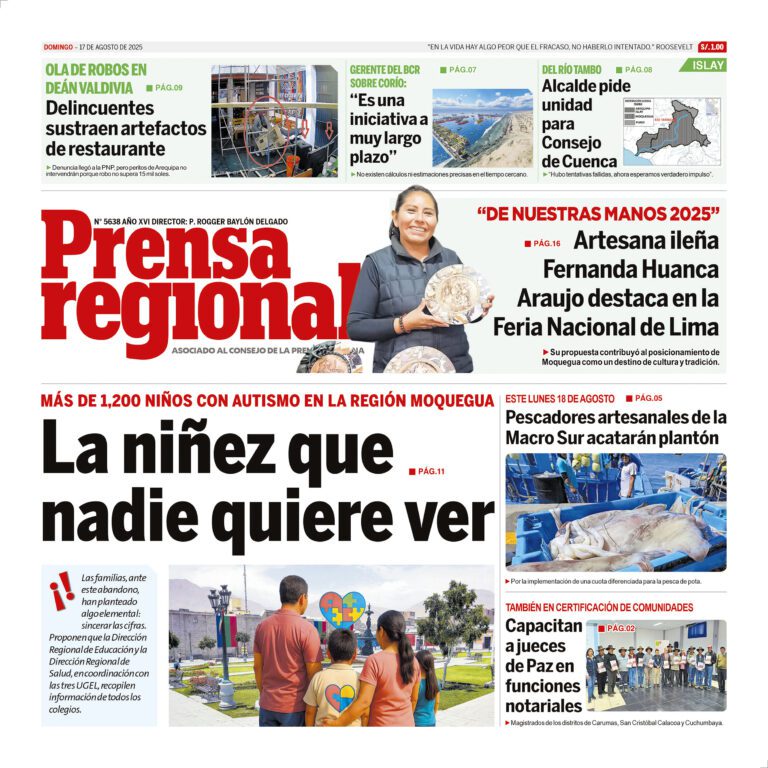 La Prensa Regional – Domingo 17 de Agosto de 2025