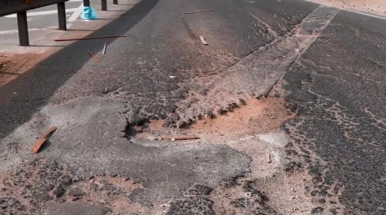 Conductores de la ruta 31 «parchan» pistas ante abandono de autoridades