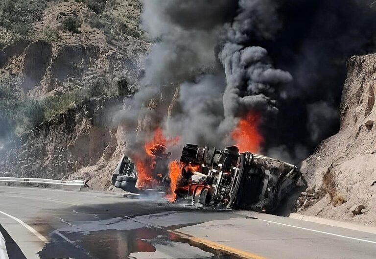 Tres camiones cisterna sufren accidentes en menos de 24 horas en la carretera Binacional