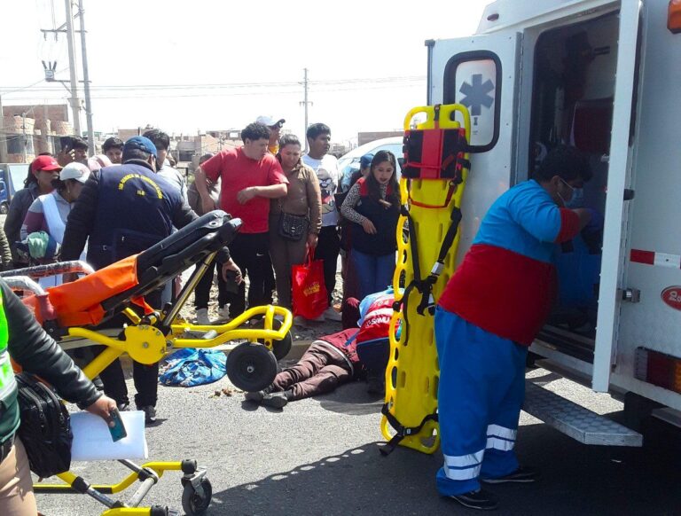 Ilo: Adulta mayor fue atropellada frente al campo ferial