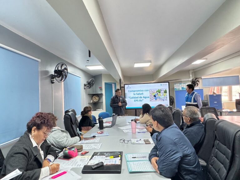 EPS ILO expone ante la MPI acciones de monitoreo y control de calidad del agua potable