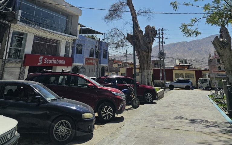Piden no estacionar vehículos en parque La Alameda por trabajos de seguridad
