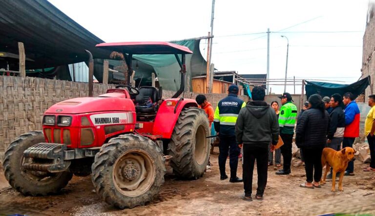Serenazgo frustra robo de maquinaria agrícola en Punta de Bombón