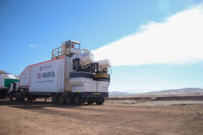 Southern Perú aplica medidas contra emisión de polvo en Tía María