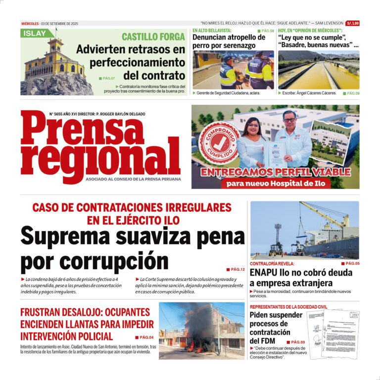 La Prensa Regional – Miércoles 03 de setiembre de 2025