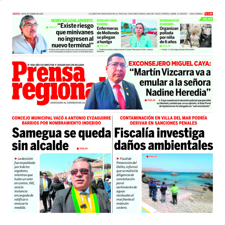 La Prensa Regional – Martes 09 de setiembre de 2025