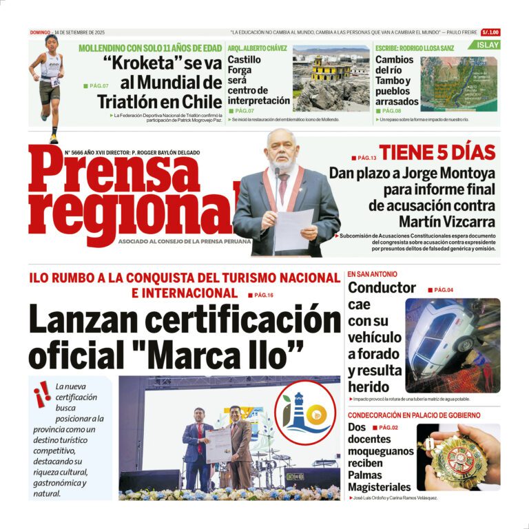 La Prensa Regional – Domingo 14 de setiembre de 2025