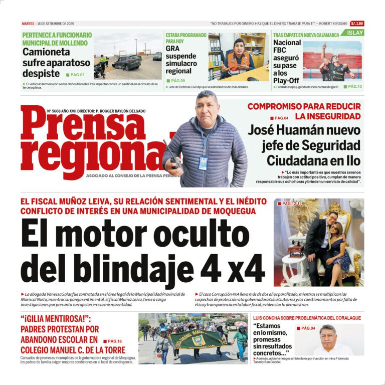 La Prensa Regional – Martes 16 de setiembre de 2025