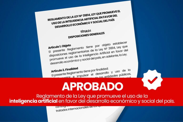 Gobierno aprobó reglamento de ley que promueve uso de inteligencia artificial