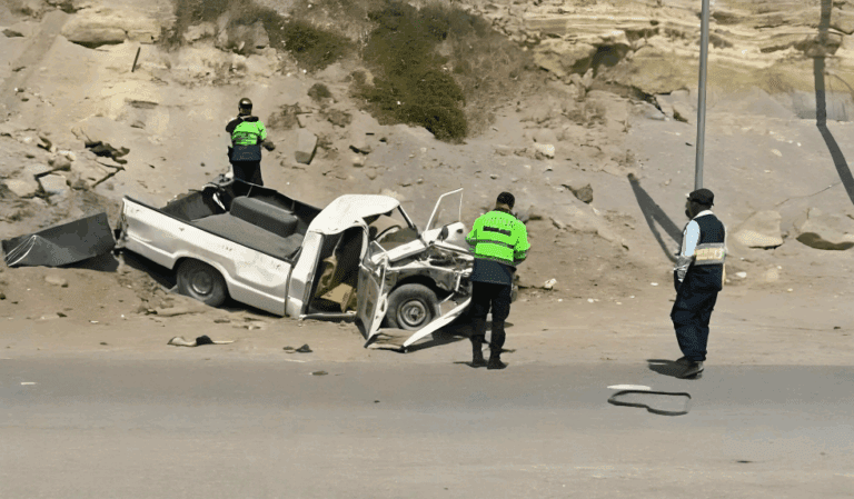 Aparatoso accidente en Punta de Bombón deja heridos y daños materiales