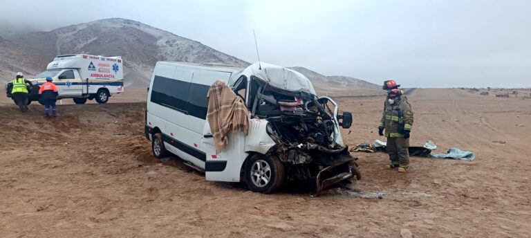 Panamericana Sur – Cocachacra: violento accidente deja cuatro muertos y seis heridos