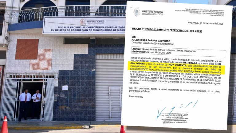 Caso Corrupción 4×4: Fiscalía amenaza a periodista de Prensa Regional