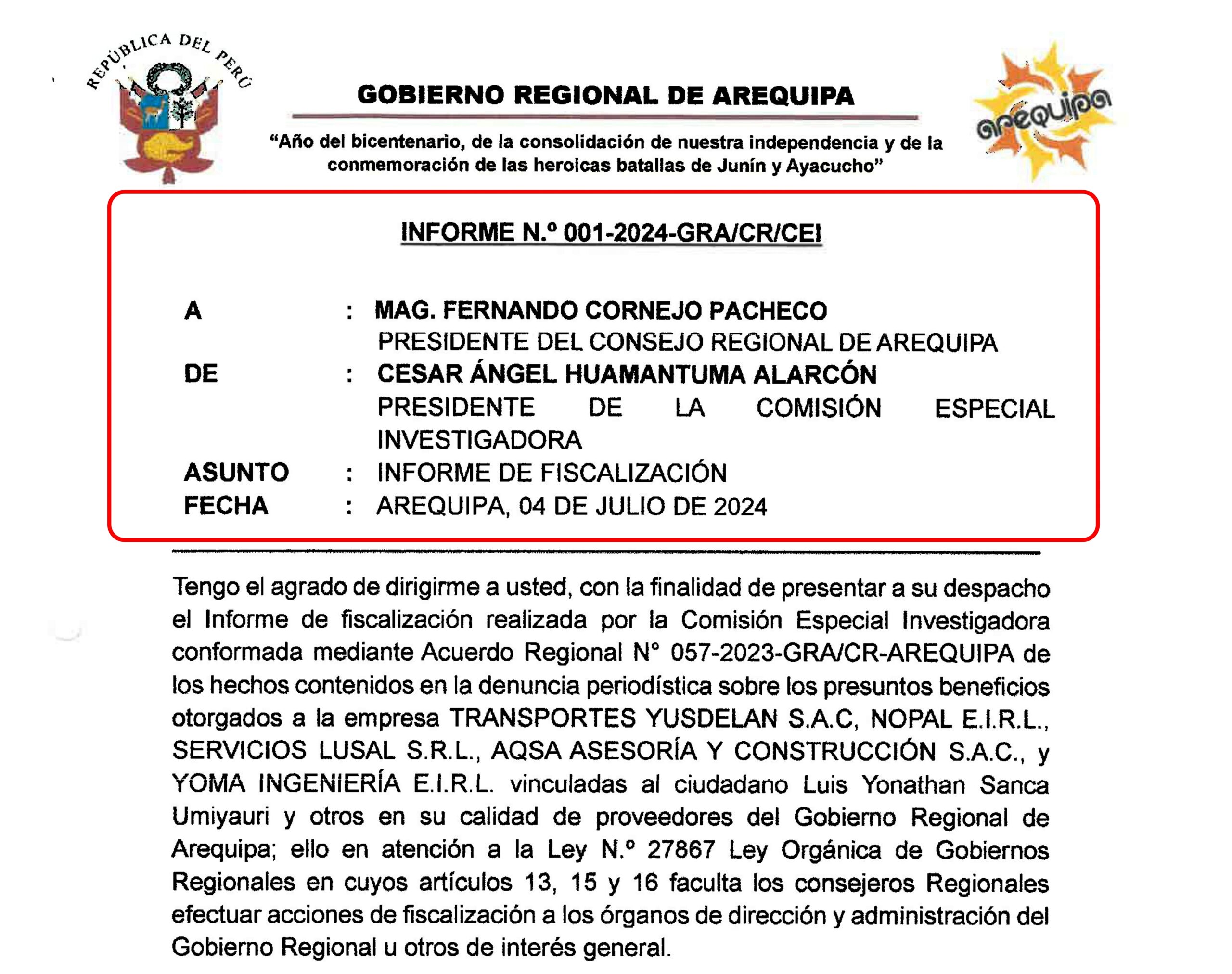 Cuando el silencio promueve la corrupción: consejeros de Moquegua omiten fiscalizar la gestión de Gilia Gutiérrez 2 Caso fiscalizacion consejeros regionales 10102025 3 Arequipa Informe scaled La Prensa Regional