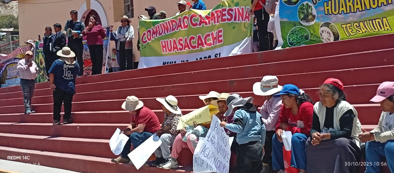 Comunidad Campesina de Huasacache, Coalaque, rechaza presencia de mineras 1 Comunidad Campesina de Huasacache Coalaque 30102025 2 La Prensa Regional