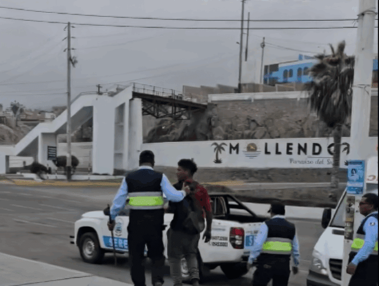 Intervienen a extranjero que pedía limosna con un fierro en playas de Mollendo