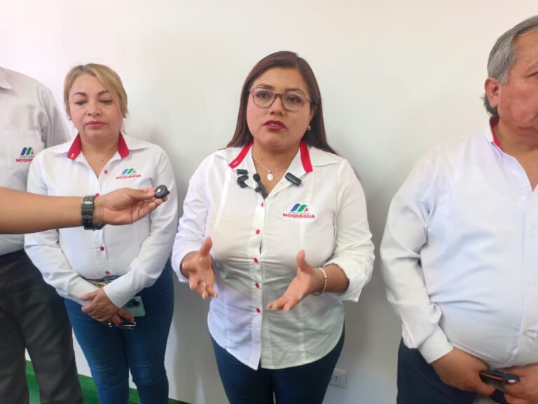 Gobernadora de Moquegua en espera de reunión con el Ejecutivo por delimitación con Tacna